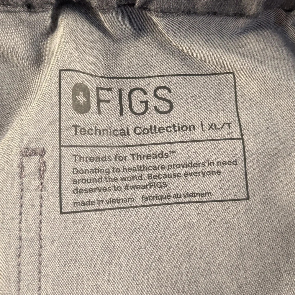Men's Figs Pisco Basic Gray Scub Pants Size XL